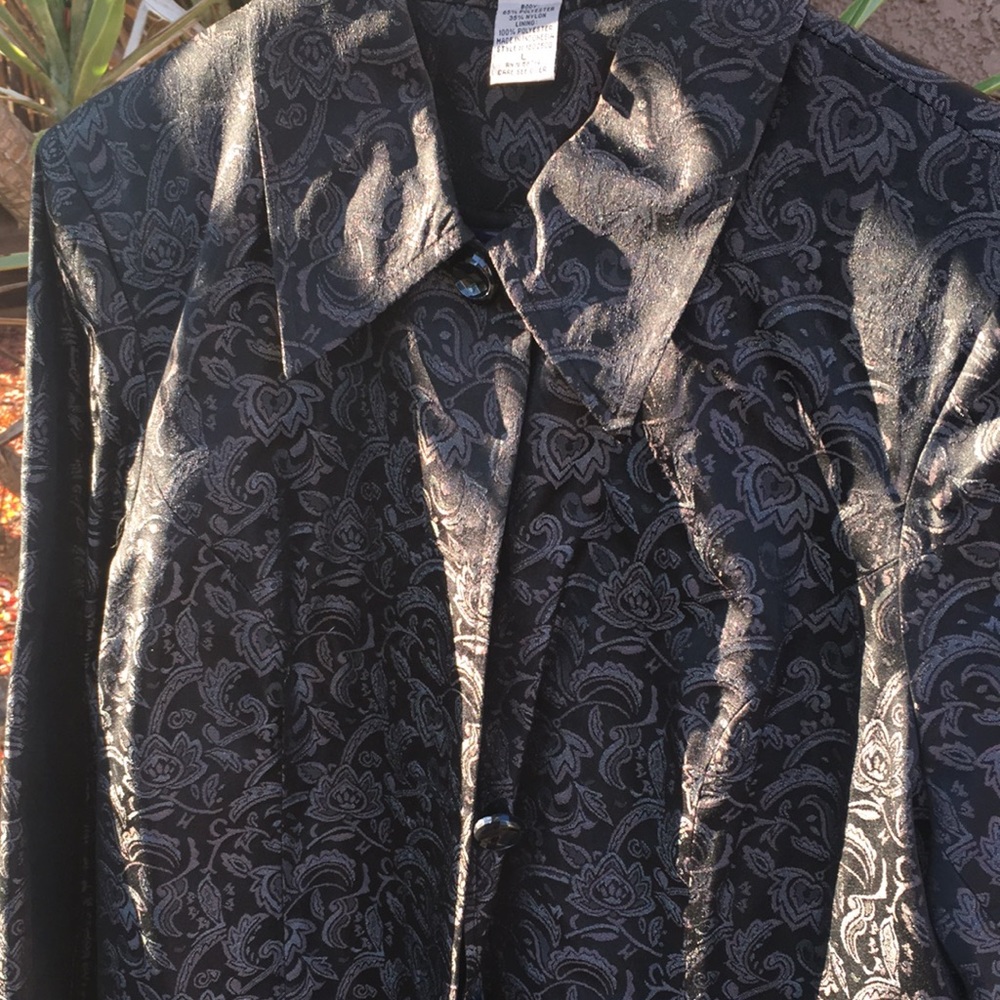 Vintage Notation Trench Blazer - image 5